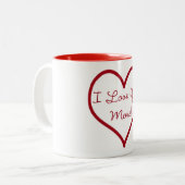 Ik hou van je meer Mok (Voorkant links)