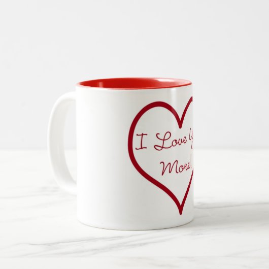 Ik hou van je meer Mok (Voorkant links)