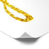 Ik hou van je meest geciteerde goudhoudende faux-m poster (Hoek)