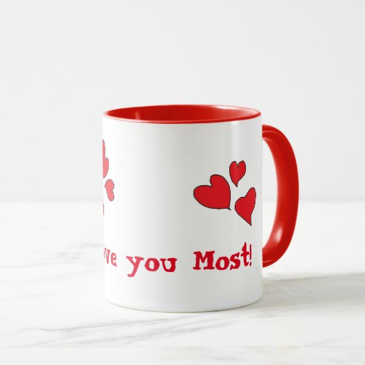 Ik hou van je meeste Mok (Voorkant rechts)
