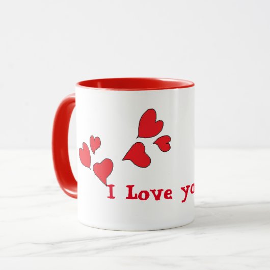 Ik hou van je meeste Mok (Voorkant links)