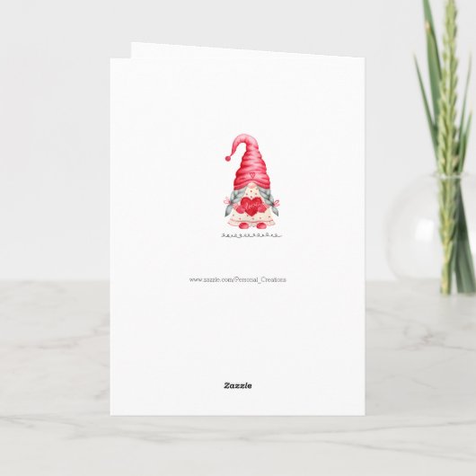 Ik hou van je meisje koestert wat Valentijn Kaart (Achterkant)