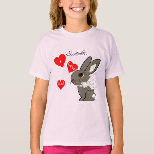 "Ik hou van je!" Meisjes T-shirts