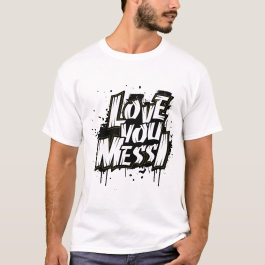 IK HOU VAN JE MESSI T-SHIRT (Voorkant)
