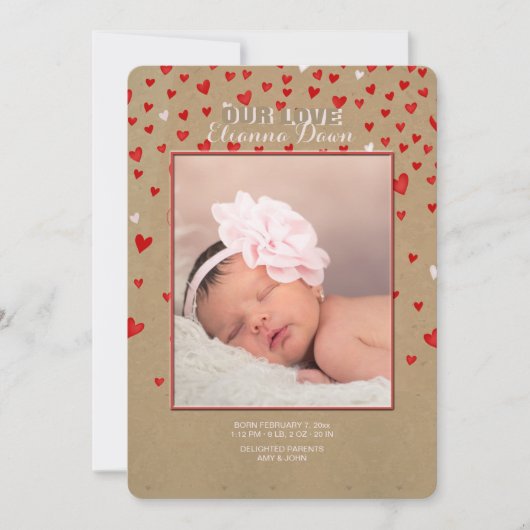 Ik hou van je met al mijn hartfoto's. aankondiging (Voorkant)