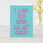 Ik hou van je met al mijn kin, Gefeliciteerd Kaart (Gele Bloem)