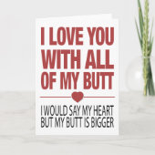 Ik hou van je met al m'n kleine Valentijnse kaart (Voorkant)