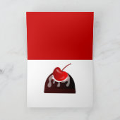 Ik hou van je met chocolade bedekte kersen kaart (Binnen)