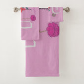 Ik hou van je met compassie Lichte, roze ideeën Bad Handdoek (Insitu)