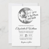 Ik hou van je met de maan en het achterste huwelij kaart (Voorkant)