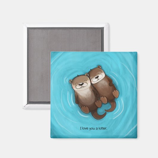 Ik hou van je met een Lotter Magnet (Voorkant / Achterkant)