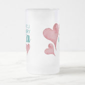 Ik hou van je met elke Pizza mijn hart Matglas Bierpul (Center)