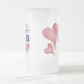 Ik hou van je met elke Pizza mijn hart Matglas Bierpul (Center)