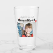 Ik hou van je met foto's en namen glas (Achterkant)