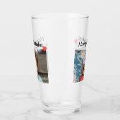 Ik hou van je met foto's en namen glas (Links)