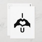 Ik hou van je (met handtekeningen) briefkaart (Voorkant / Achterkant)