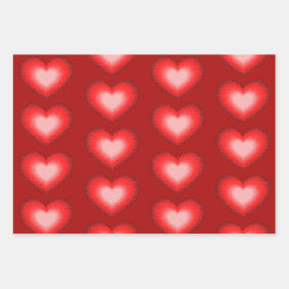 Ik hou van je met hart. inpakpapier vel