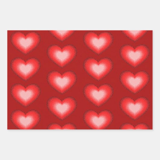 Ik hou van je met hart. inpakpapier vel (Voorkant)