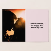 Ik hou van je met hart, voeg foto's en citaat toe folie kaarten (Binnen)