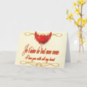 Ik hou van je met heel mijn hart - Je t'aime Kaart (Gele Bloem)