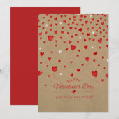 Ik hou van je met heel mijn hart Valentijnsdag Kaa Feestdagenkaart (Voorkant / Achterkant)