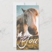Ik hou van je met kijkend Paard (Voorkant)