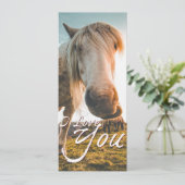Ik hou van je met kijkend paard (Staand voorkant)