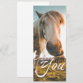 Ik hou van je met kijkend paard (Voorkant / Achterkant)