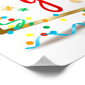 Ik hou van je met rood hart poster (Hoek)