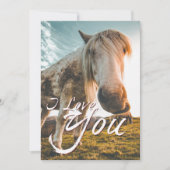 Ik hou van je met uitziende paarden (Voorkant)