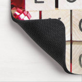 Ik hou van je met vreugde reflectie muismat (Hoek)