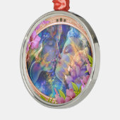 Ik hou van je metalen ornament (Links)