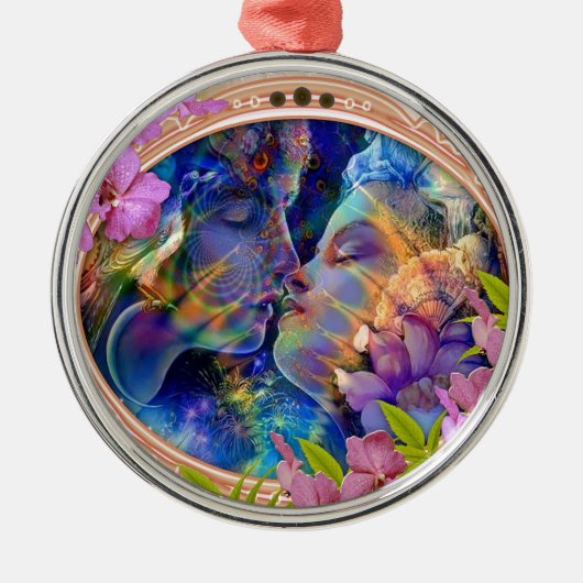 Ik hou van je metalen ornament (Voorkant)