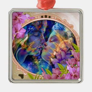 Ik hou van je metalen ornament