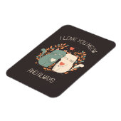 Ik hou van je miauw en altijd Schattigee katten Va Magneet (Linkerzijde)