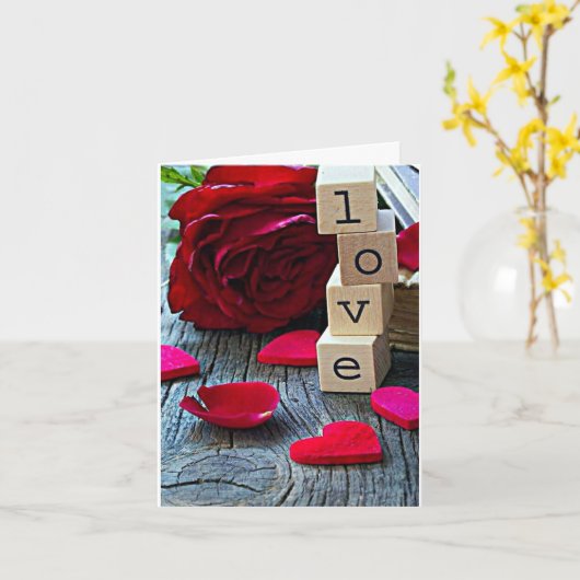 ** IK HOU VAN JE *** MIJN FAVORIETE VALENTIJN KAART (Gele Bloem)