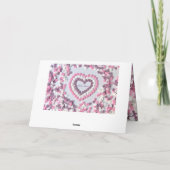 Ik hou van je, mijn lieve Valentijn met een mooi h Kaart (Achterkant)