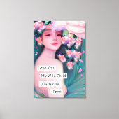 Ik hou van je, mijn wilde kind canvas afdruk (Voorkant)