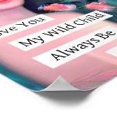 Ik hou van je, mijn wilde kind poster (Hoek)