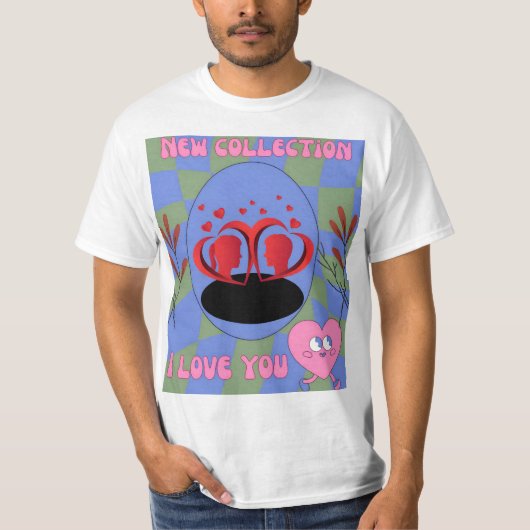 "Ik hou van je - Minimalist Value Edition" T-shirt (Voorkant)