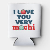 Ik hou van je Mochi Cute Valentijnsdag Punts Blikjeskoeler (Voorkant)