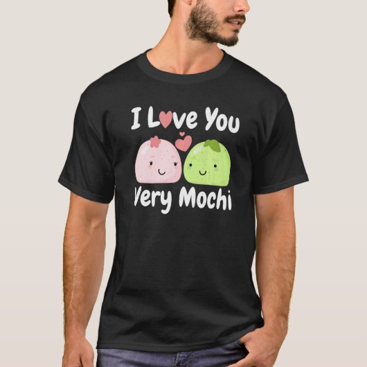 Ik hou van je Mochi Sorbet Popsicle Ice Cream T-shirt (Voorkant)