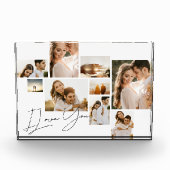 Ik hou van je Modern Simple Collage 9 Multi Photo Fotoblokken (Voorkant)