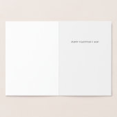 Ik hou van je moderne Valentijnsdag Folie Kaarten (Binnen)