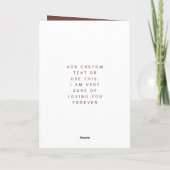 Ik hou van je moderne Valentijnse foto's en tekst Kaart (Achterkant)