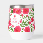 Ik hou van je moeder Bloemen Rode Water Fles (Links)