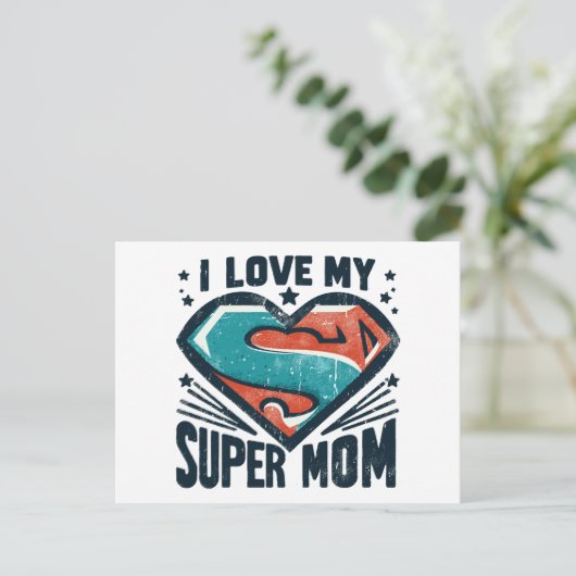 Ik hou van je moeder briefkaart (Staand voorkant)