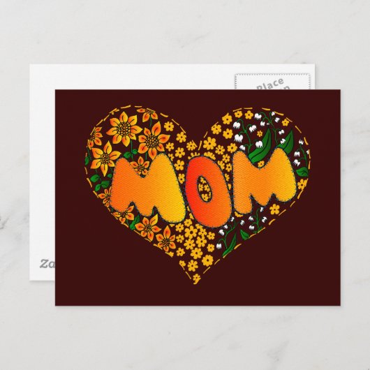 Ik hou van je moeder briefkaart (Voorkant / Achterkant)