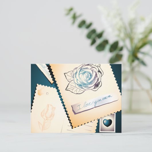 Ik hou van je moeder, briefkaart (Staand voorkant)