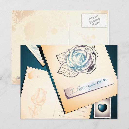 Ik hou van je moeder, briefkaart (Voorkant / Achterkant)